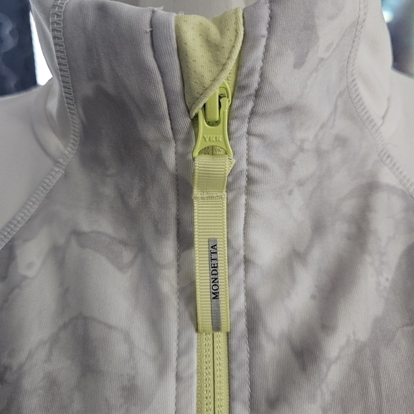 Monette Athletic Jacket - white and lime green - Picture 2 of 7